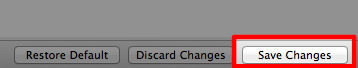 Save Changes Save Changes