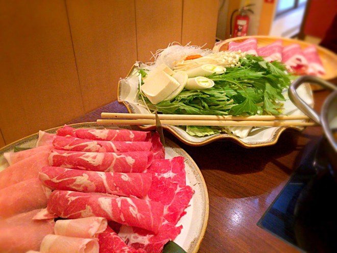 野菜とお肉の盛り合わせ