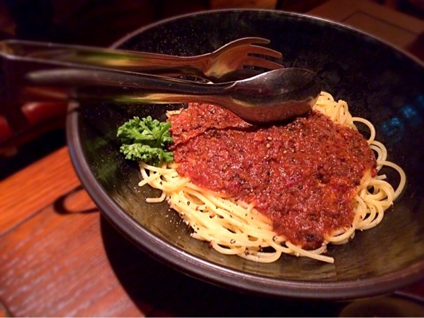 燻製ミートパスタ