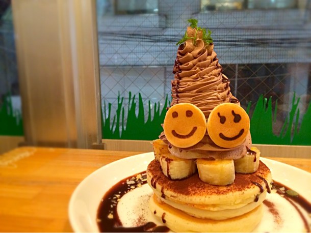 チョコバナナパンケーキ