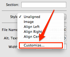 Customize