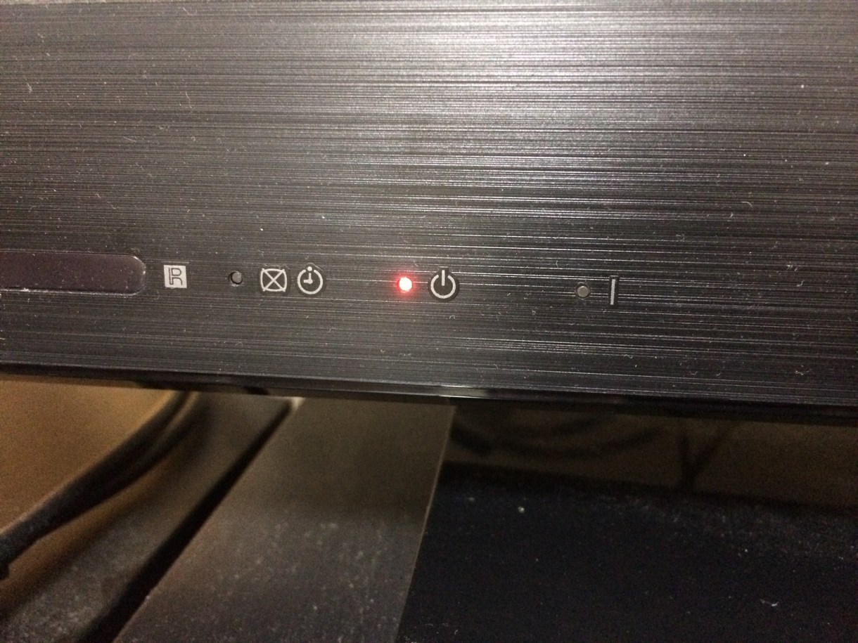 テレビの点灯