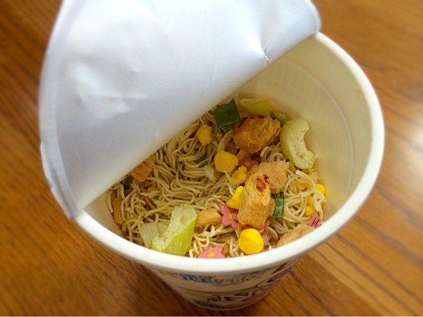 いつもとは違う麺の太さ