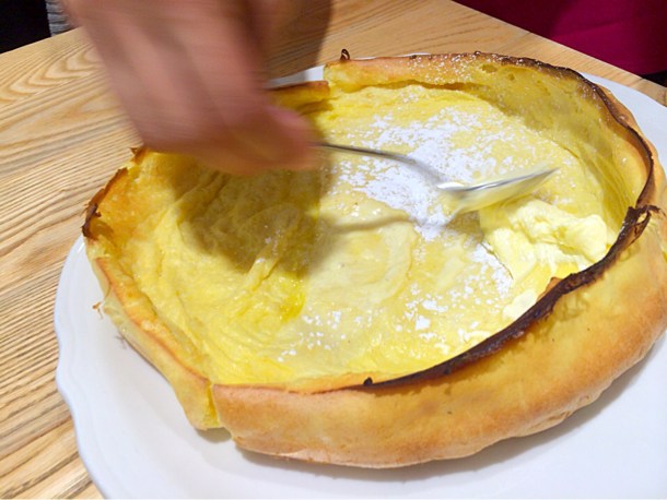 粉糖をかけて