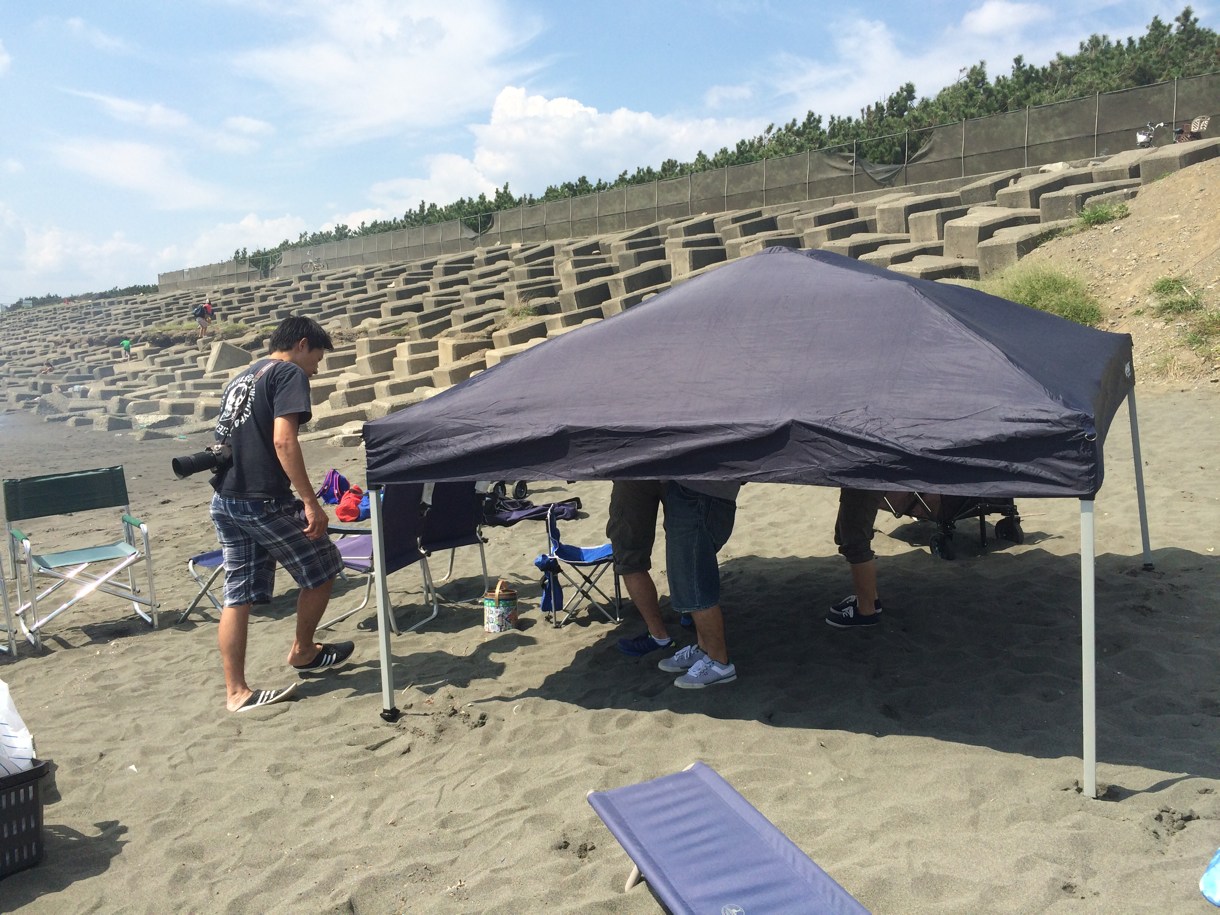 日陰の屋根