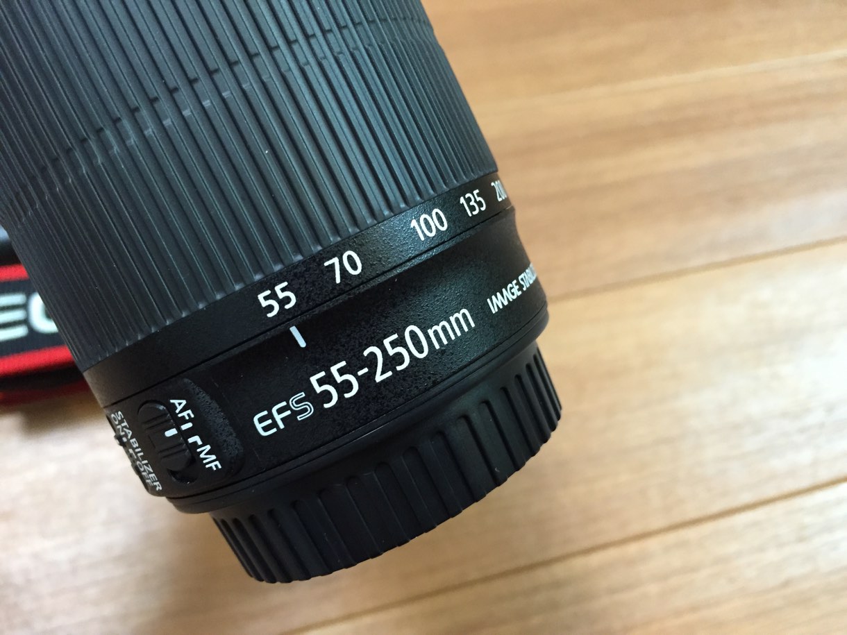 22-250mmのレンズ