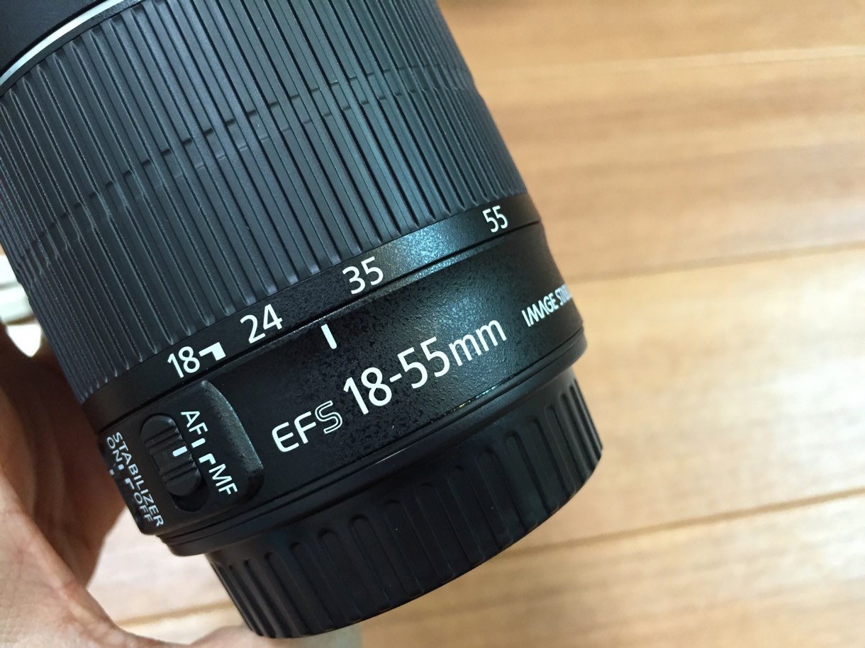 18-55mmのレンズ