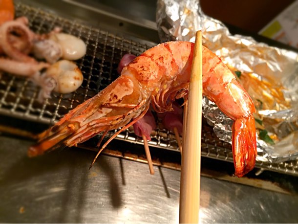 海老がいい感じの色に!