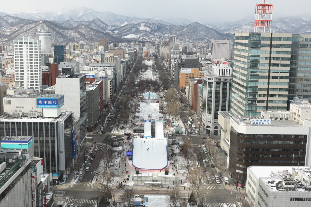先まで見える雪まつり