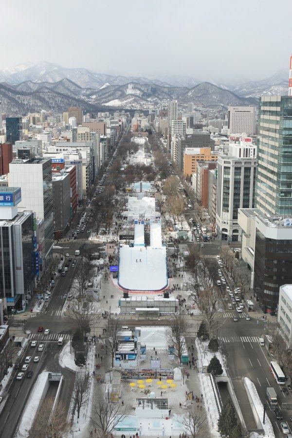 テレビ塔からの雪まつり