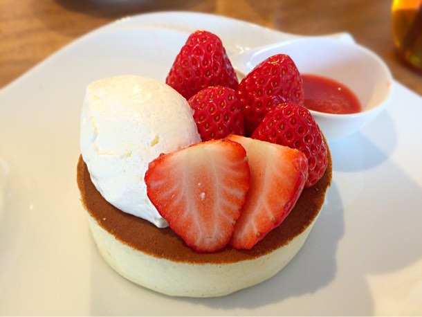出来立てのパンケーキ