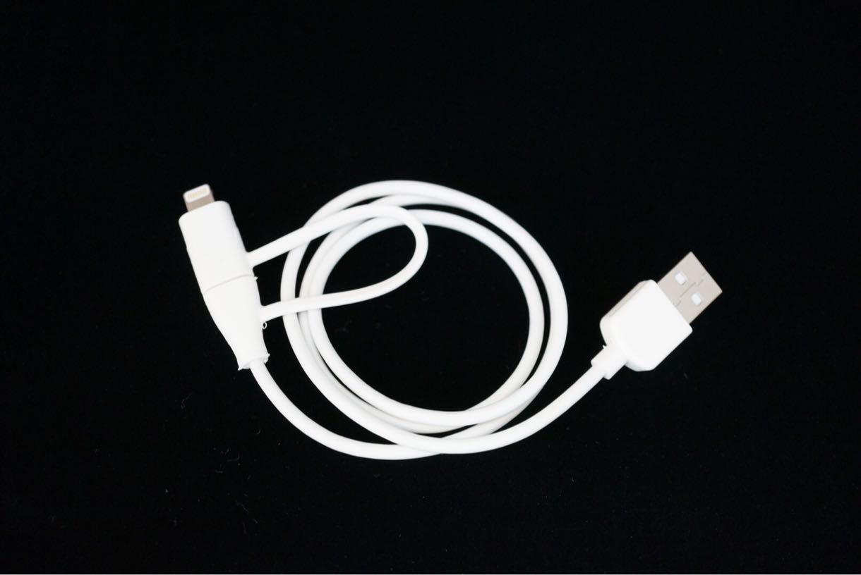 cheero 2 in 1 USB Cable 全体
