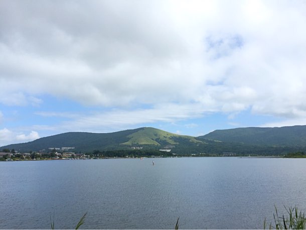 山中湖でサイクリング！1周1時間700円！