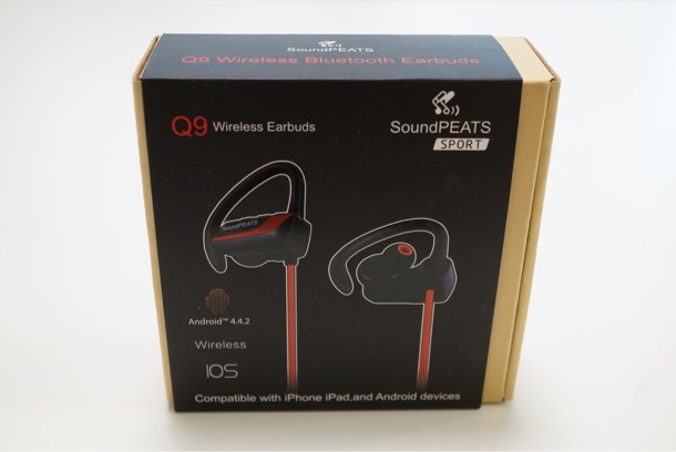soundPEATS Q9 Bluetooth ワイヤレスイヤホン パッケージ