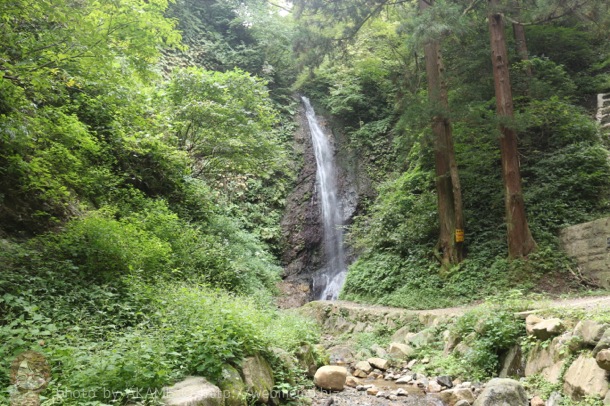見えてきた不動滝