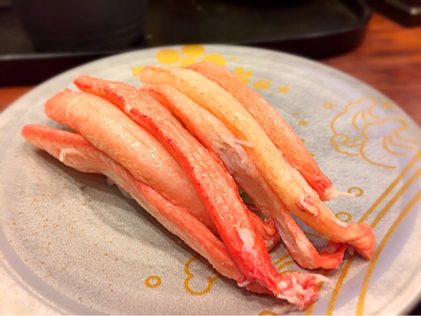 もりもり寿司の蟹寿司