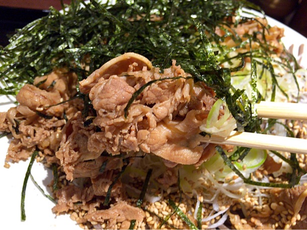 肉そばの美味しいお肉