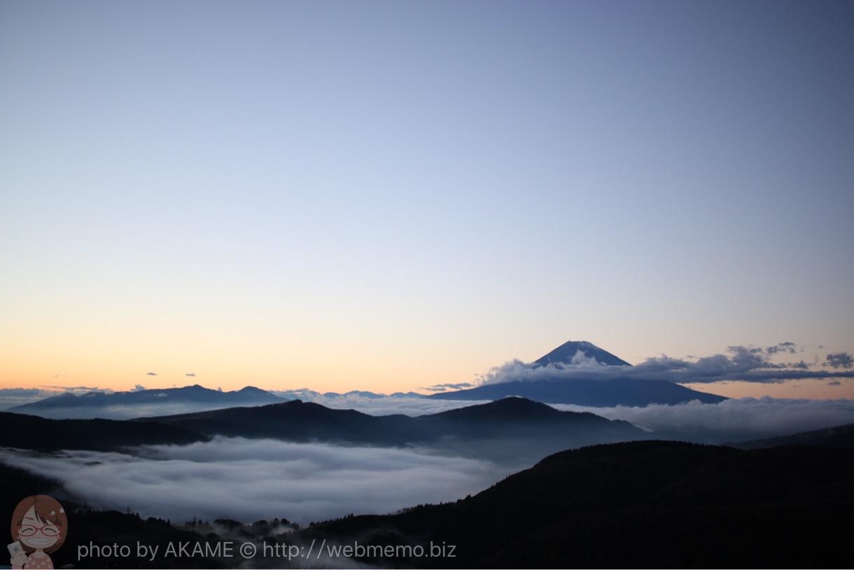 雲海に浮かぶ富士山