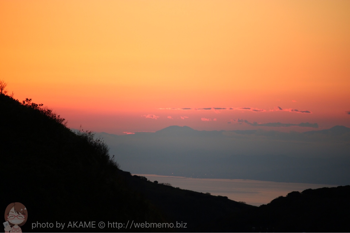 箱根の夕空