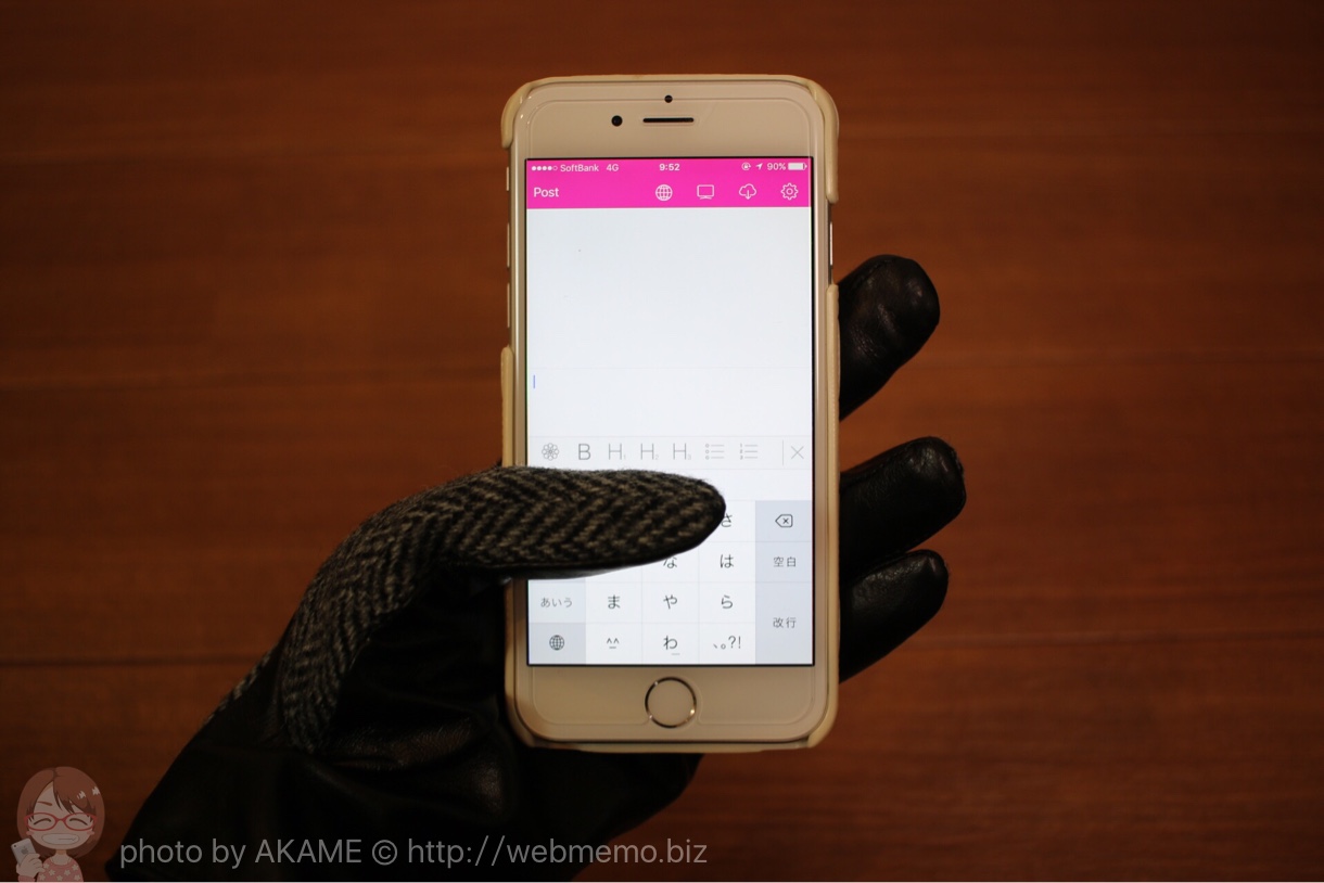 スマホ手袋 Hameeの「Touch Glove for Smartphone」