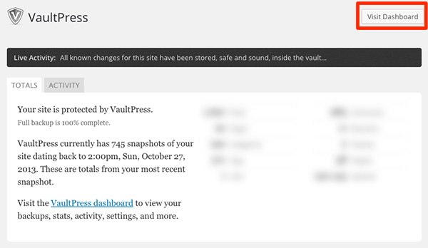 Visit Dashboard