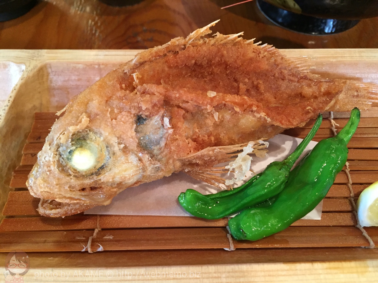 とらてんのユメカサゴの唐揚げ
