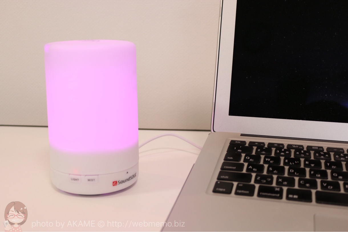 SoundSOULアロマディフューザーとMac