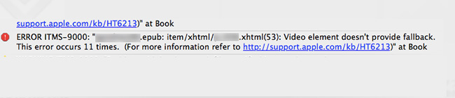Video element doesn't provide fallback.