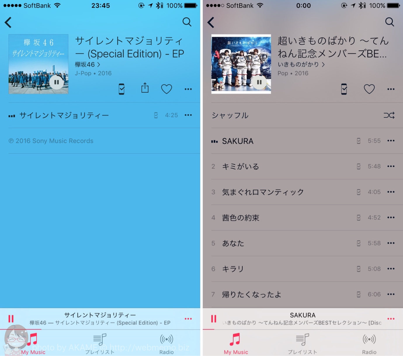 サンプルの音楽