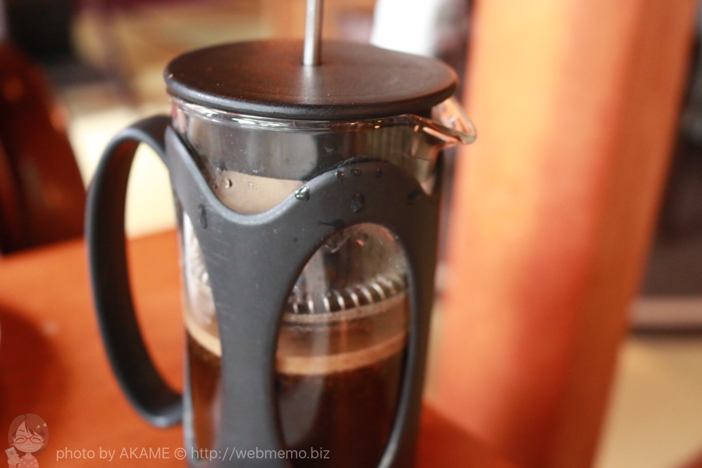 抽出中のコーヒー