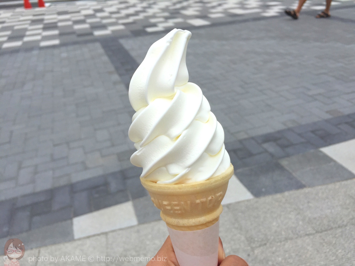 ソフトクリーム購入