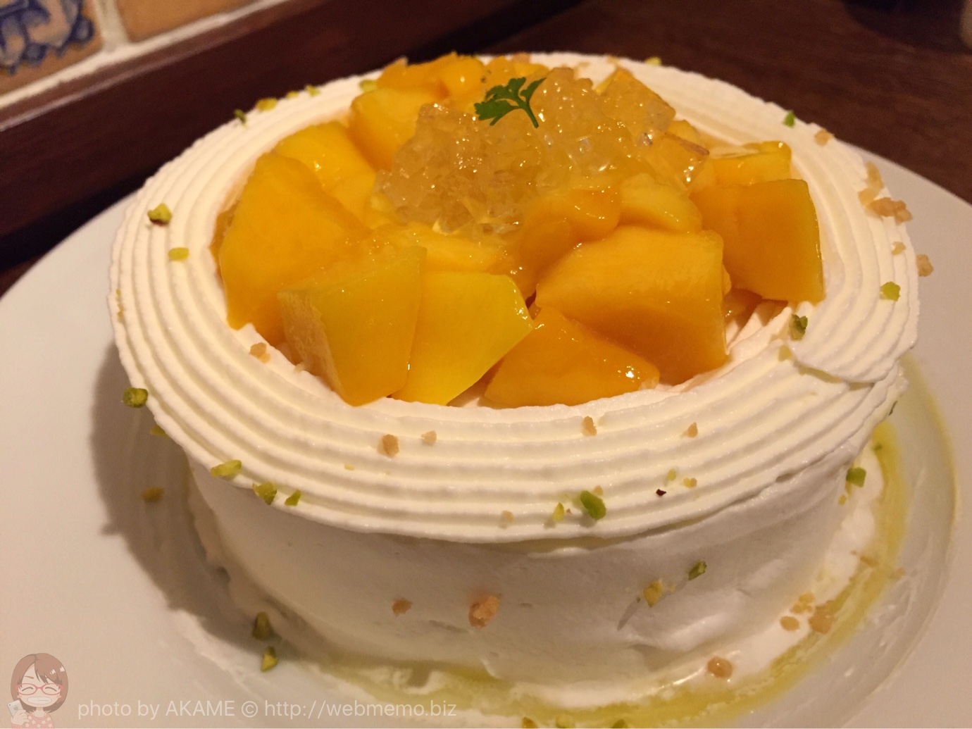 マンゴーのショートケーキ