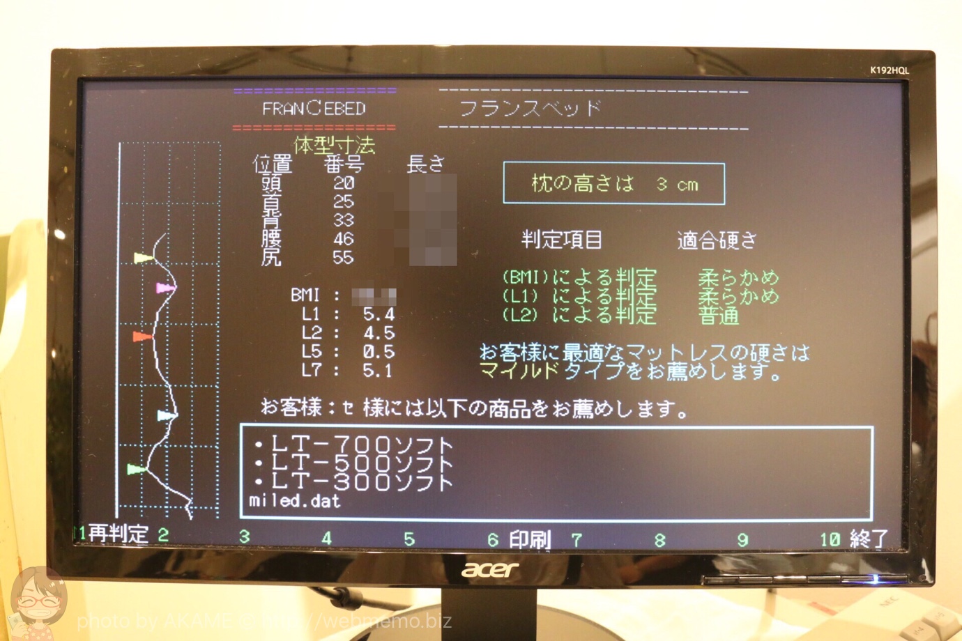 測定データをコンピューターでデータ化