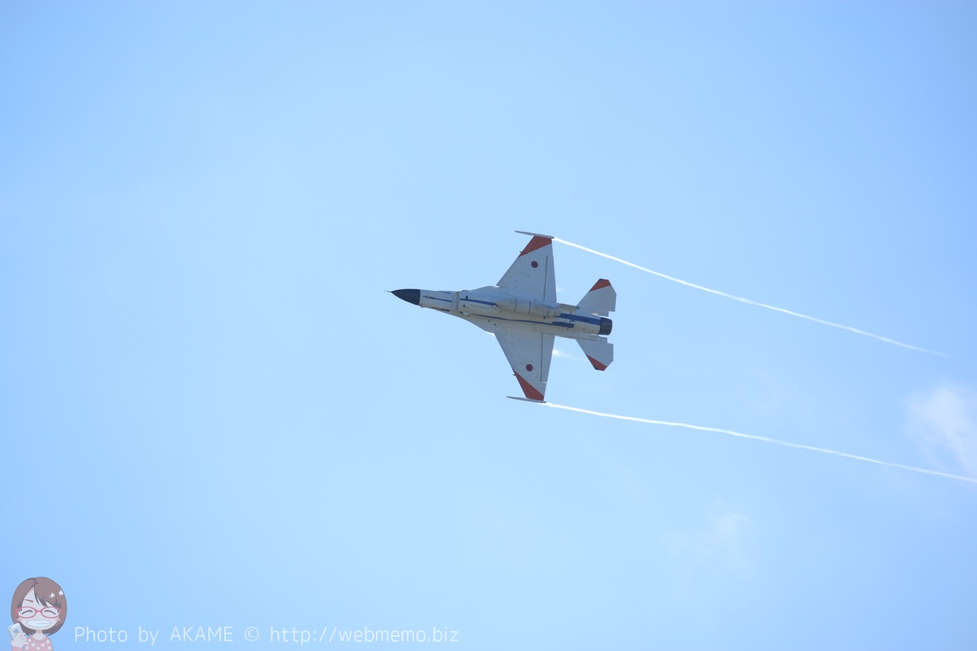 F2（機動飛行）の展示飛行の様子