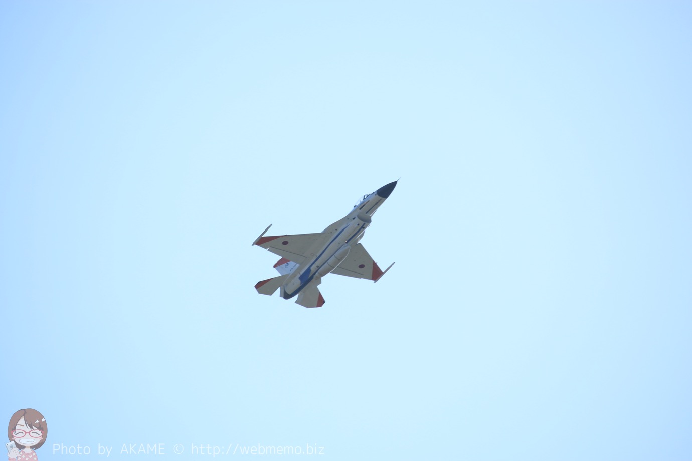 F2（機動飛行）の展示飛行の様子
