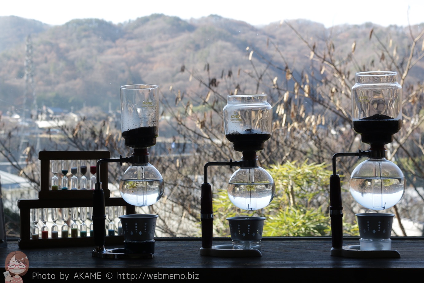 温泉水で作るコーヒー