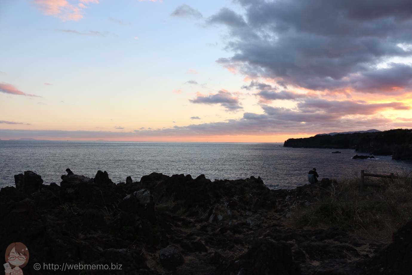 城ヶ崎から見た夕空