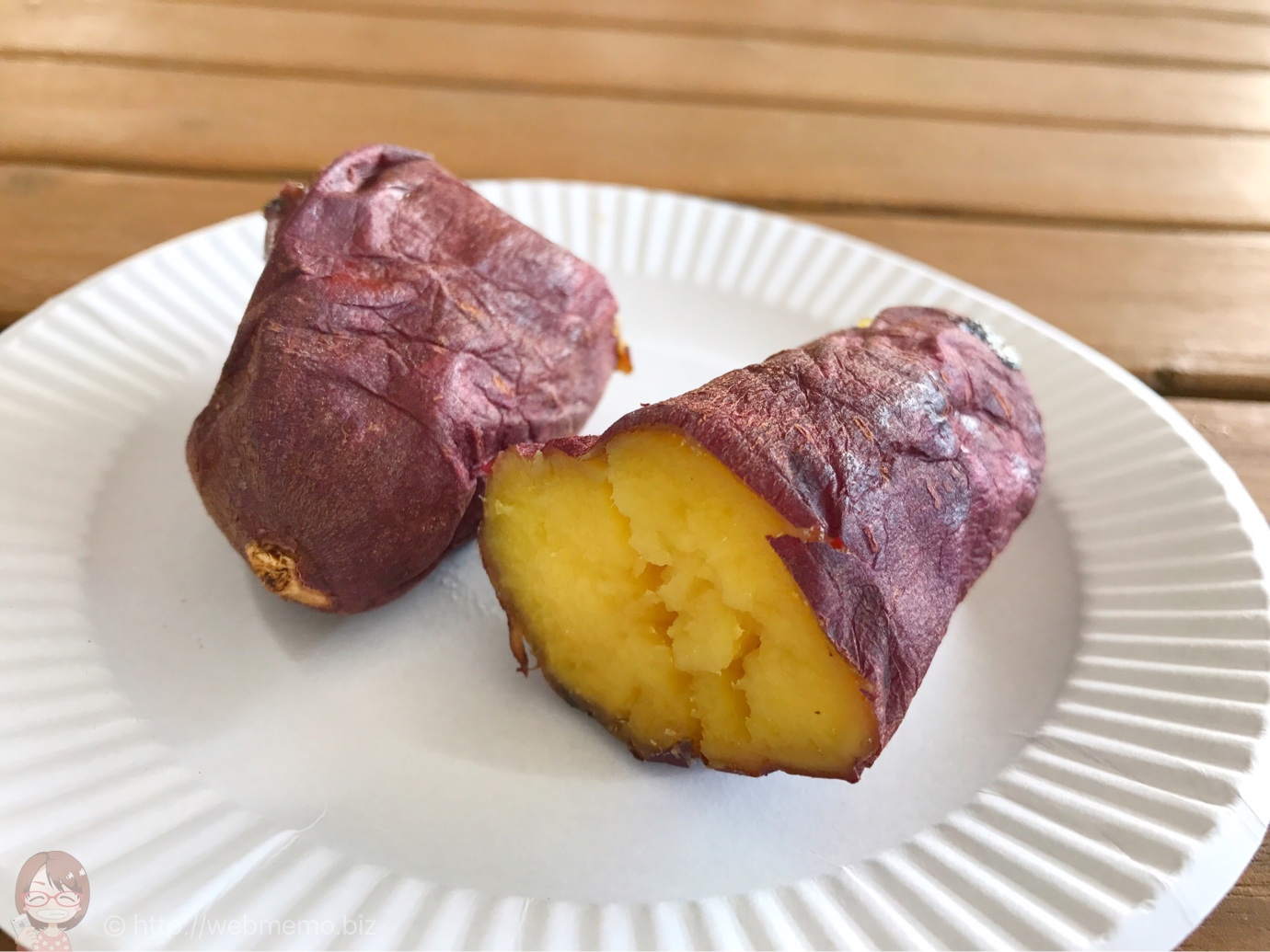 ドラゴンファームでいただいた焼き芋
