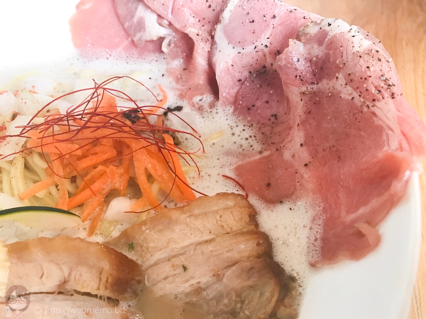 豚泡soba レアチャーシュー&豚バラ