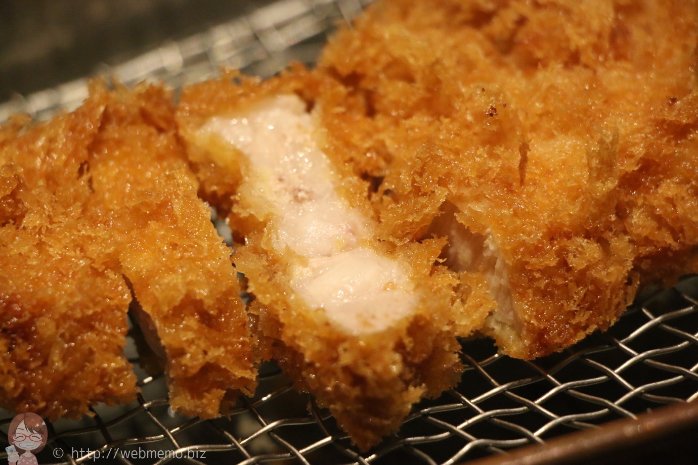 ロース肉の断面