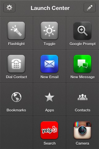 「LaunchCenter Pro」初期画面 「LaunchCenter Pro」初期画面