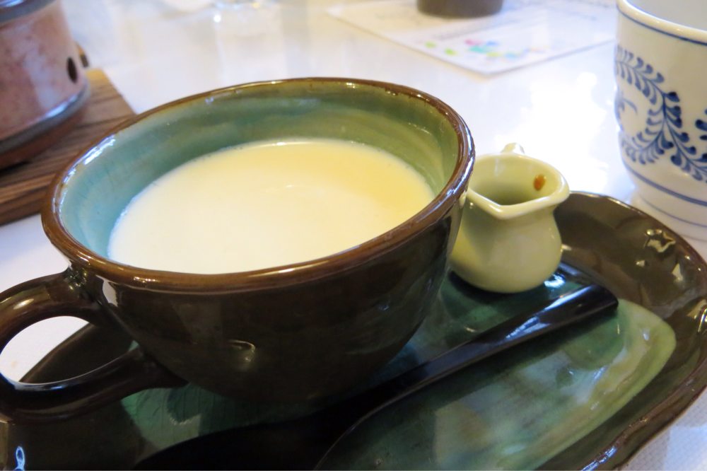 デザートの豆乳プリン