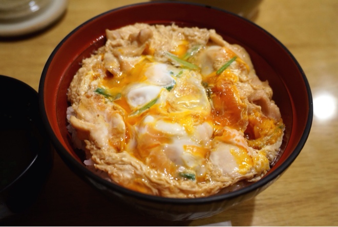 上から親子丼