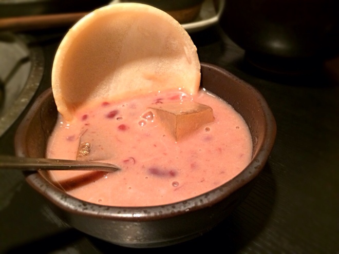 冷やし豆乳しるこ
