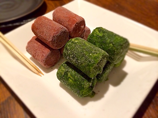 生チョコと抹茶のアイス