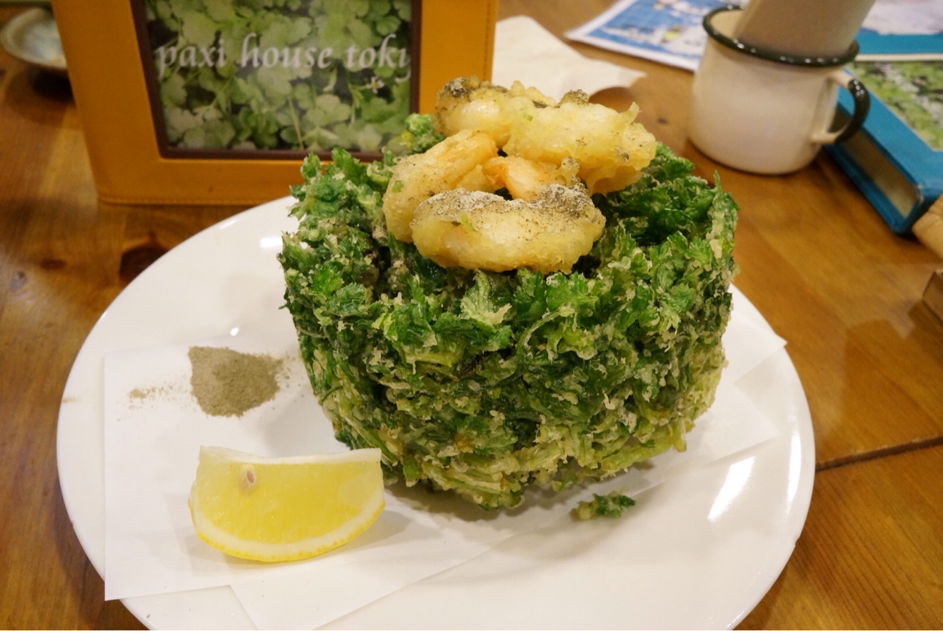 パクチーと季節のかき揚げ