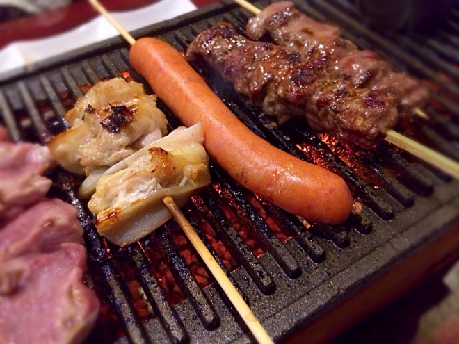 しっかりと焼いていただきます