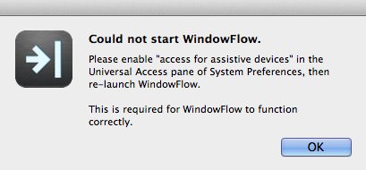 「WindowFlow」警告文